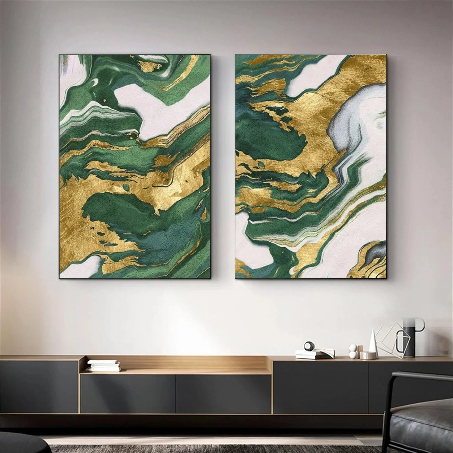 Abstract Canvas Art Set of 2 #WS858