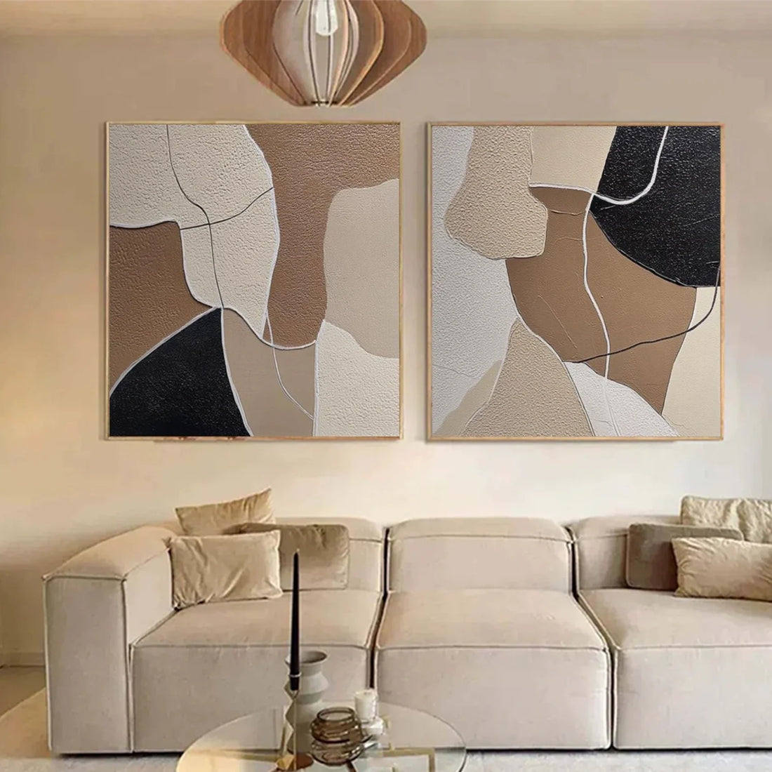Abstract Canvas Art Set of 2 #WS807