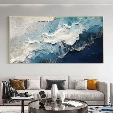 Sea & Sky Abstract Textured Wall Art #MS274