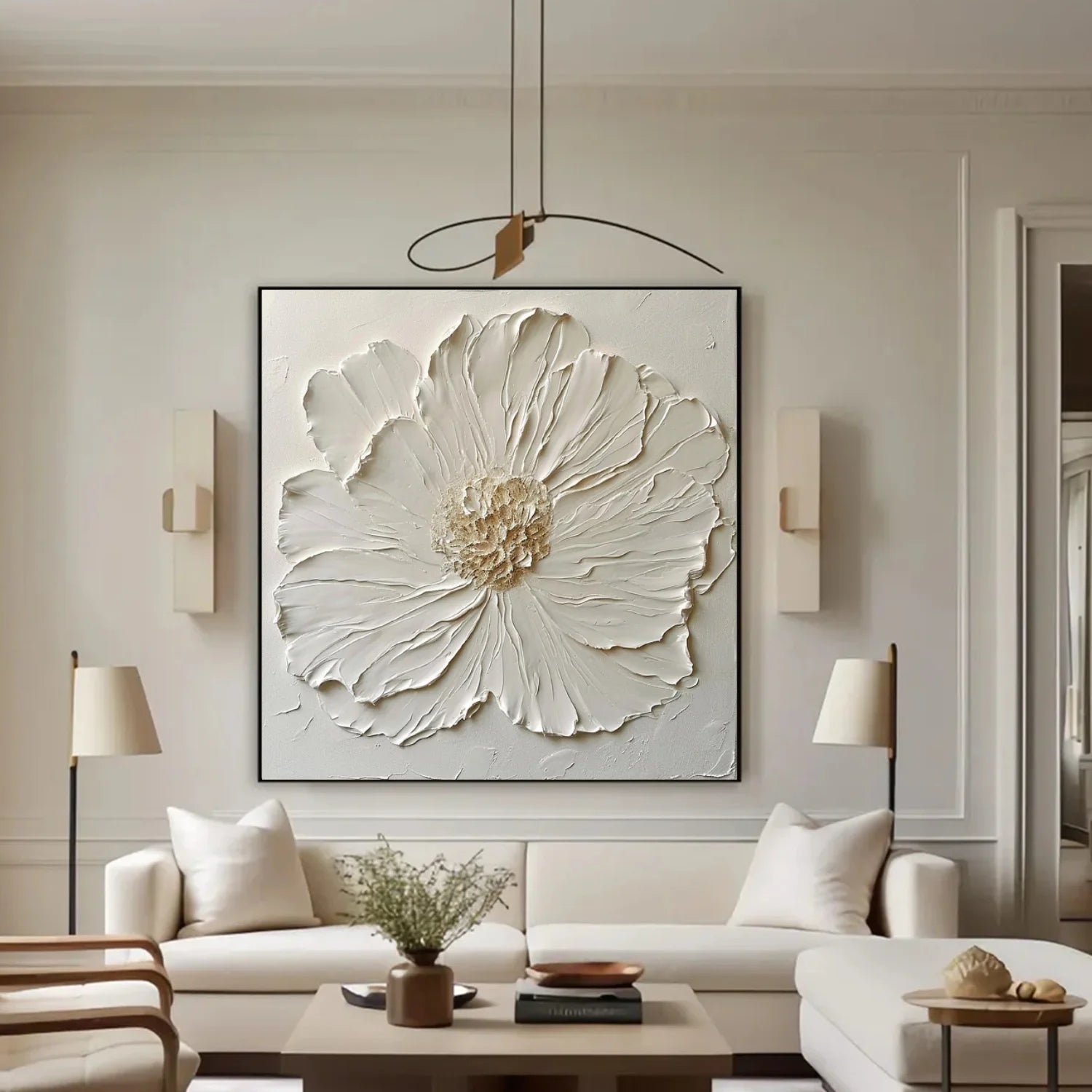 Flower & Tree Abstract Textured Wall Art #ML208