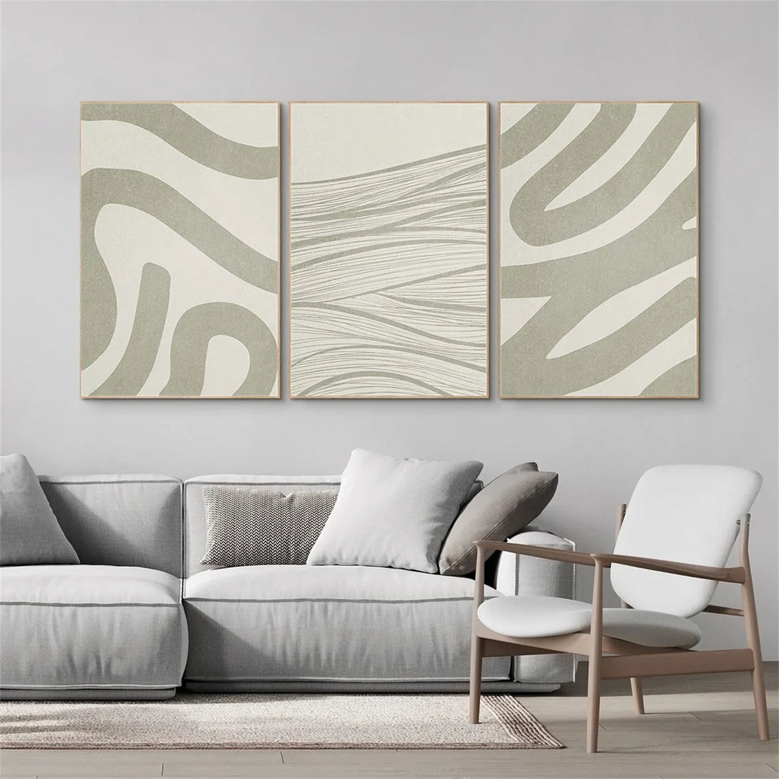 WABI SABI Abstract Tranquility Set of 3 #WS546