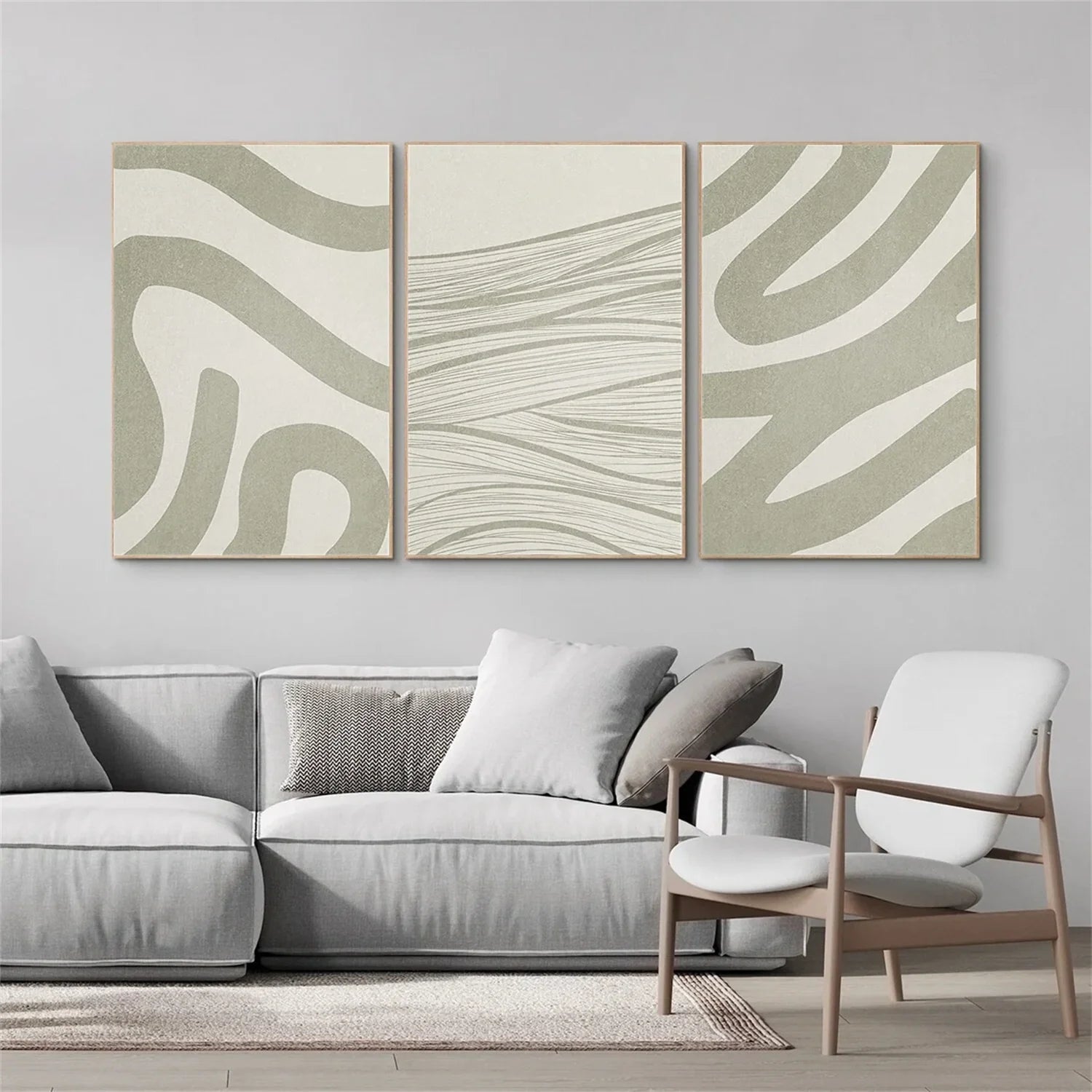 WABI SABI Abstract Tranquility Set of 3 #WS546