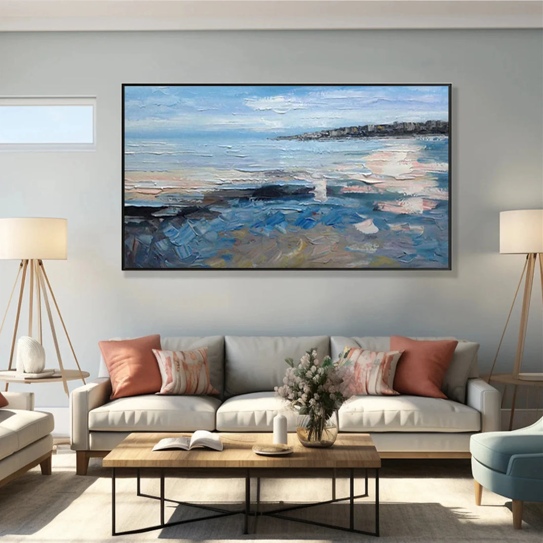 Sea & Sky Abstract Wall Art #MS297