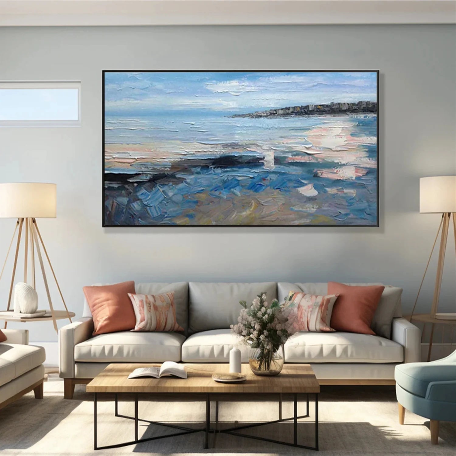 Sea & Sky Abstract Wall Art #MS297