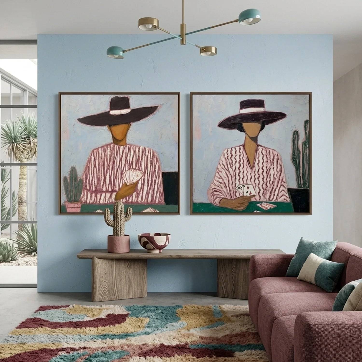 Vintage Americana Art Set of 2 #VA029
