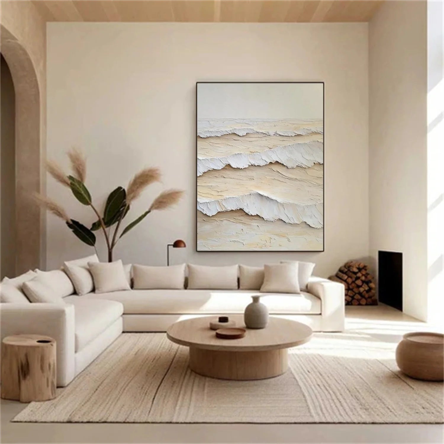 Sea & Sky Abstract Textured Wall Art #MS236
