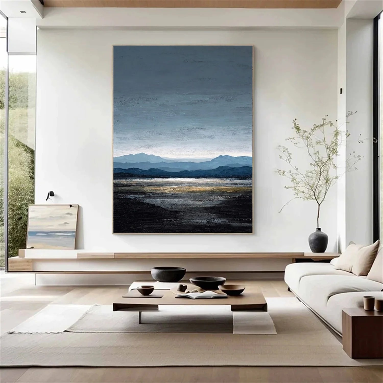 Abstract Mountain Canvas Art #MM396