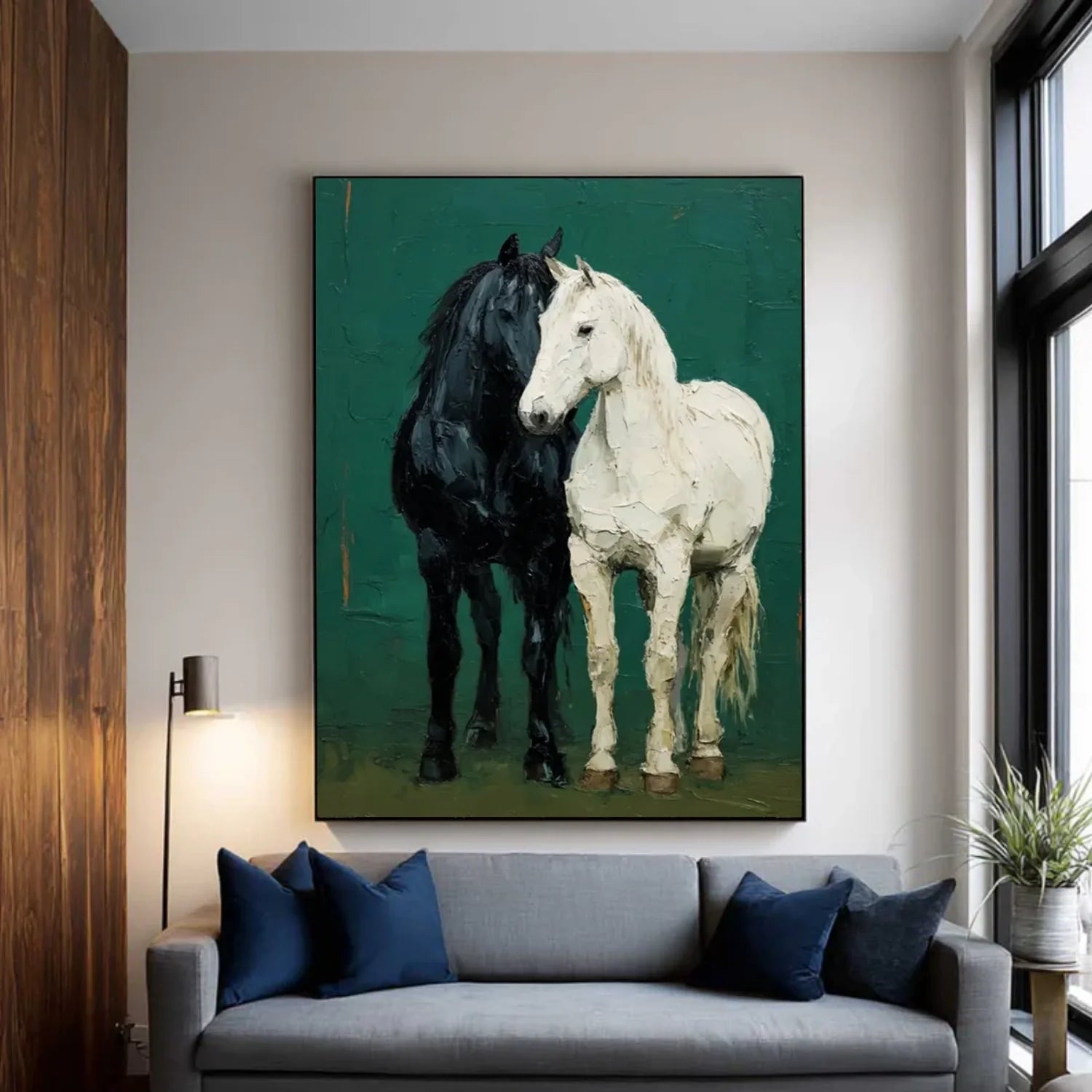 Abstract Animal Horse Wall Art #AL187