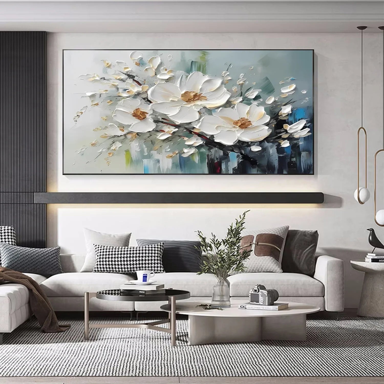 Flower & Tree Abstract Textured Wall Art #ML125