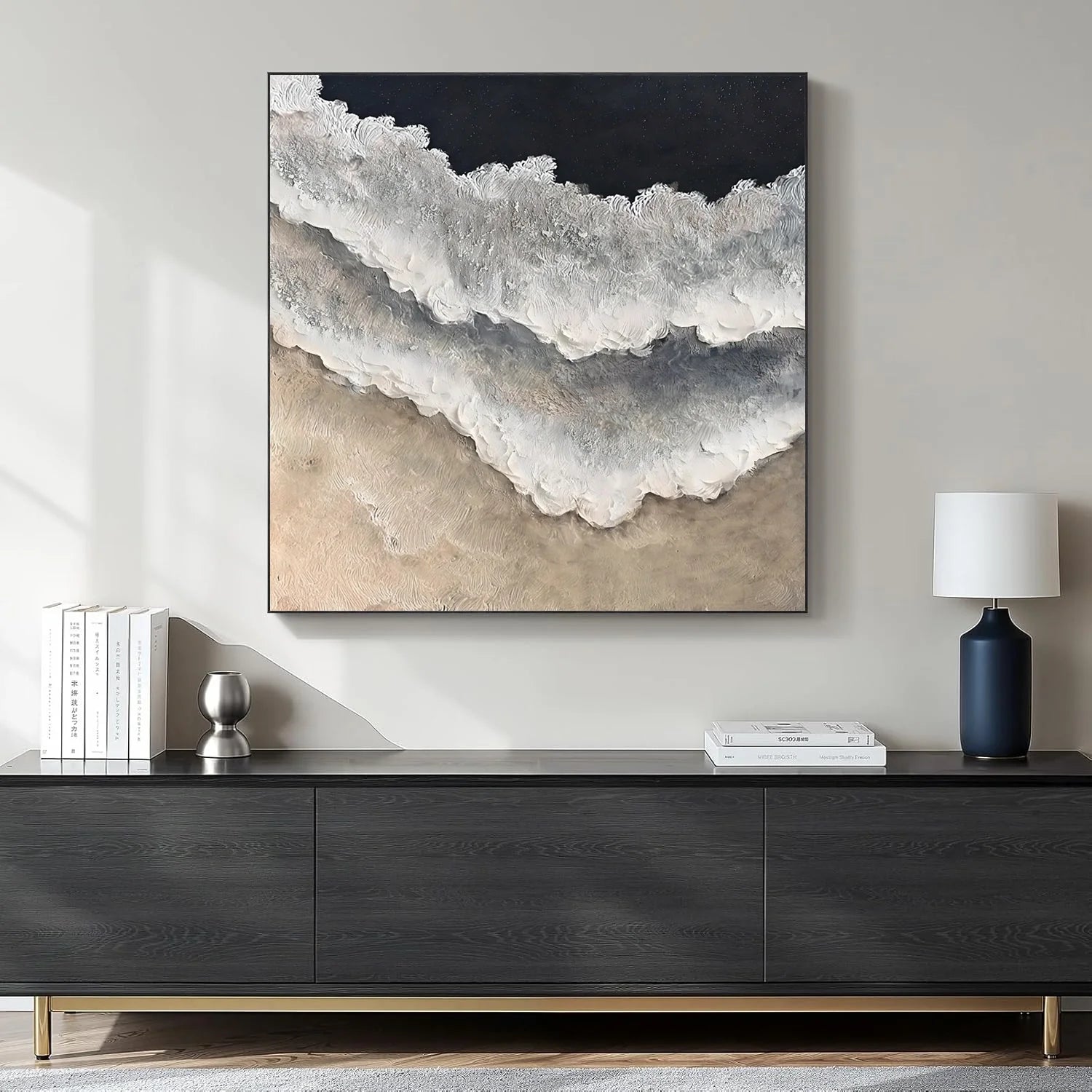 Sea & Sky Abstract Textured Wall Art #MS276