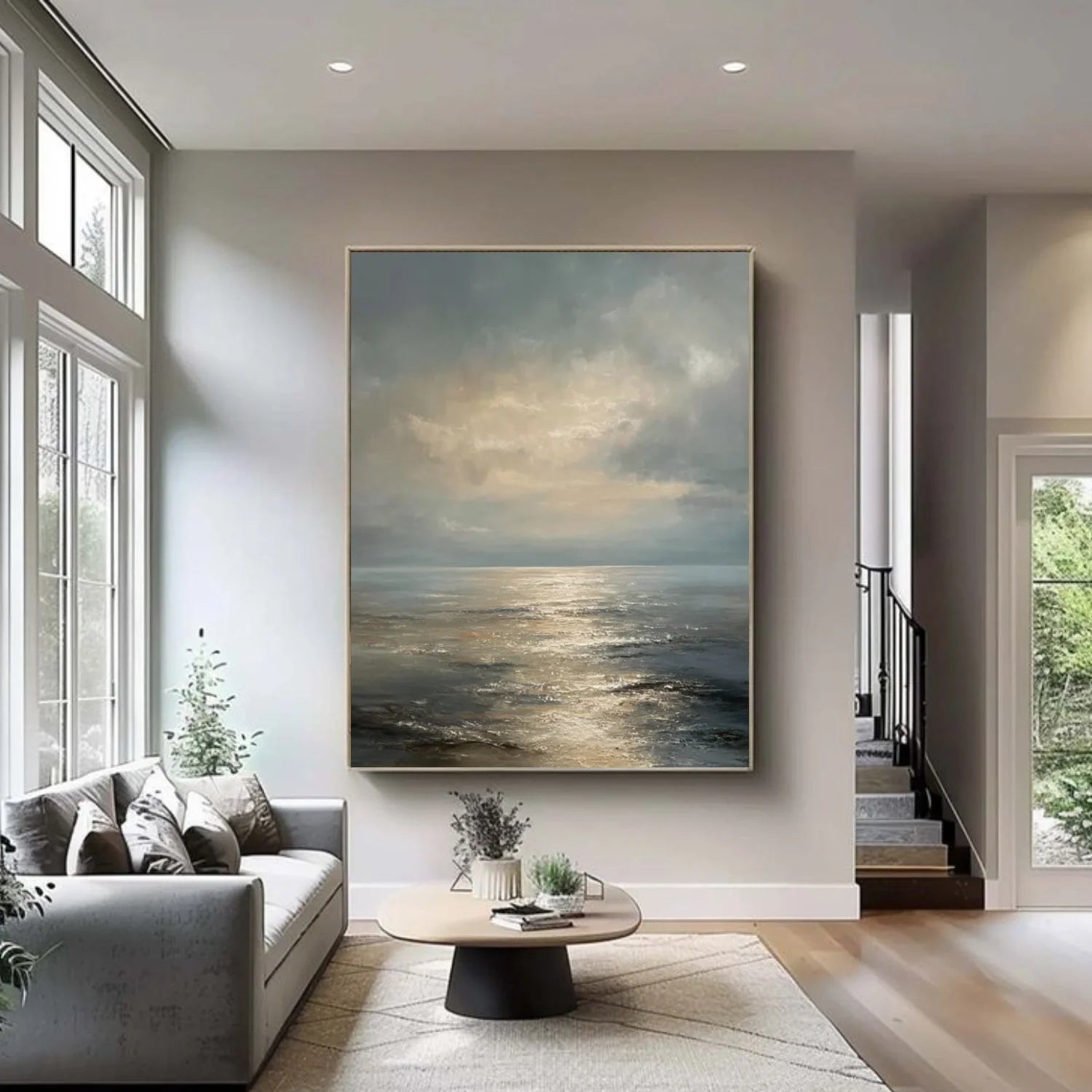Sea & Sky Abstract Wall Art #MS187