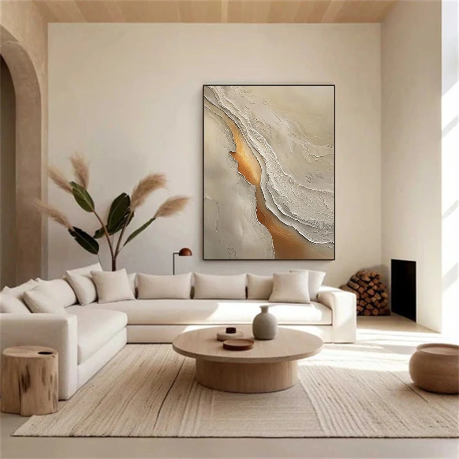 Sea & Sky Abstract Textured Wall Art #MS235