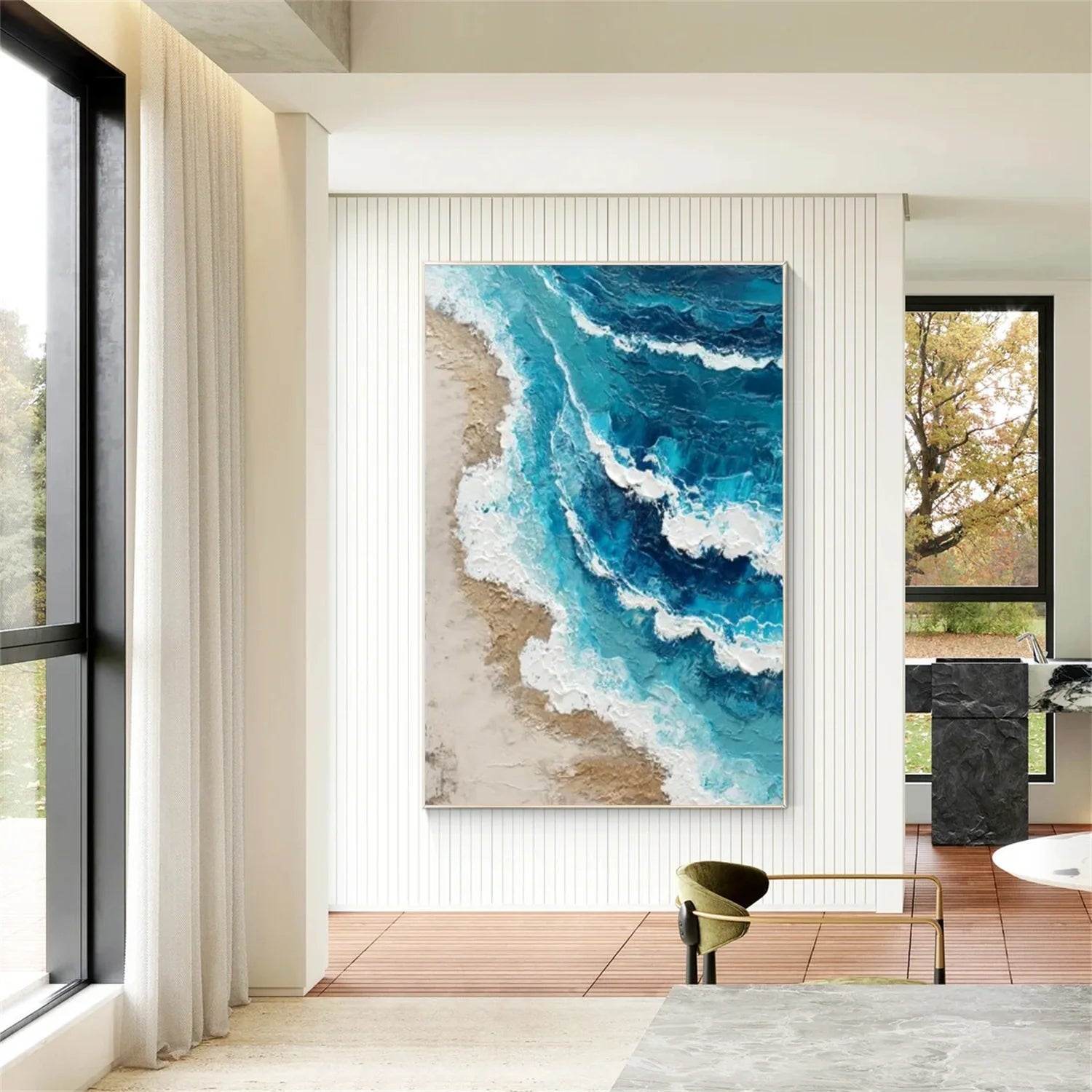 Sea & Sky Abstract Wall Art #MS215