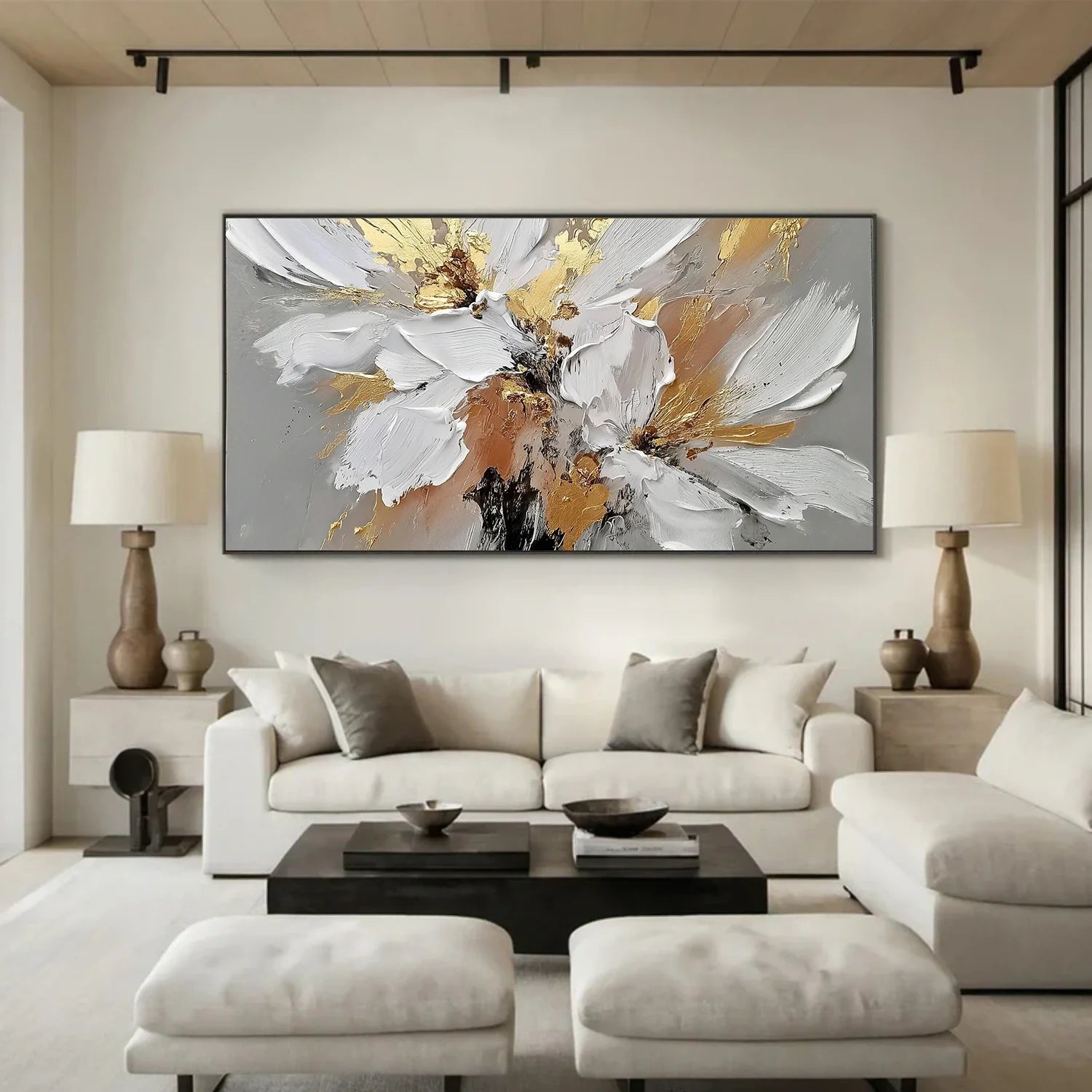 Flower & Tree Abstract Textured Wall Art #ML225
