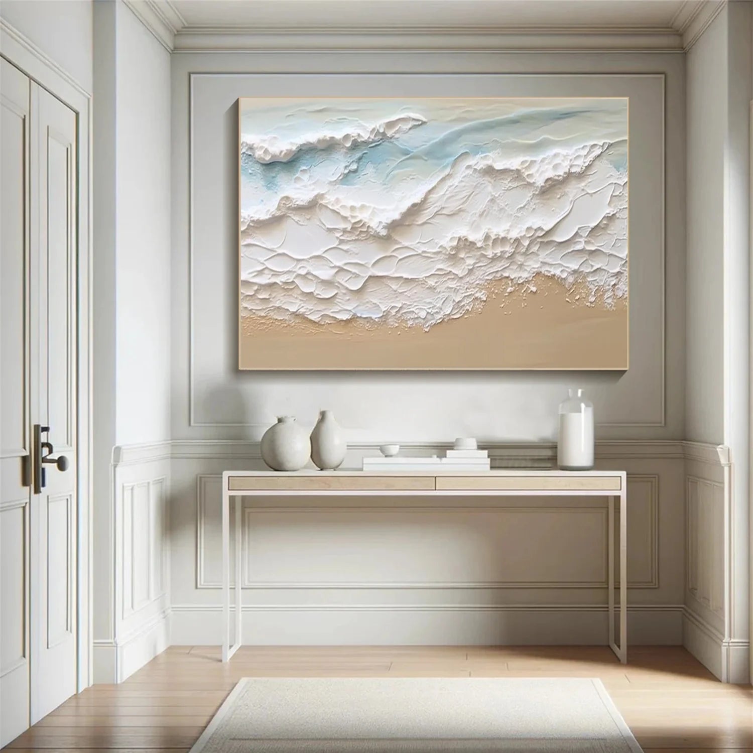 Sea & Sky Abstract Textured Wall Art #MS147