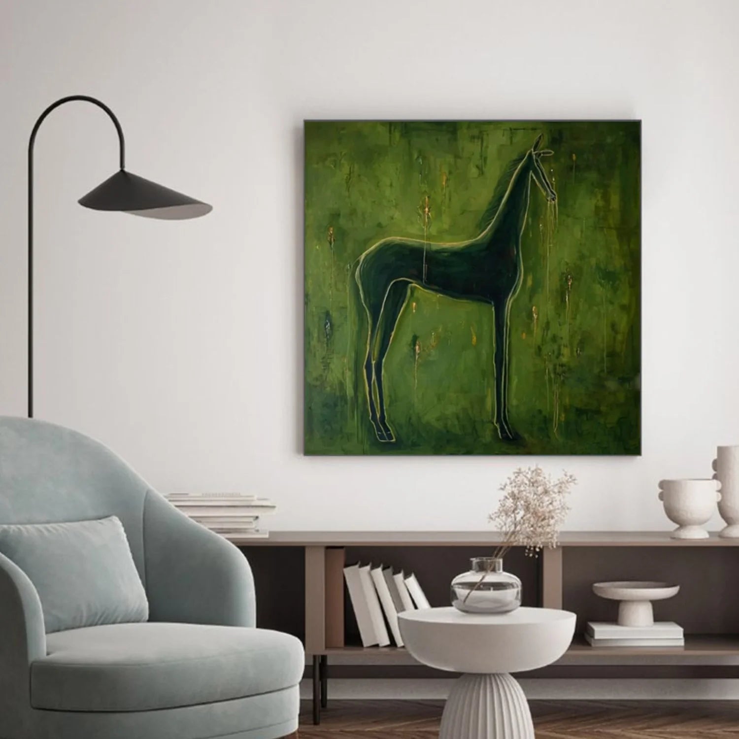 Abstract Animal Horse Wall Art #AL183