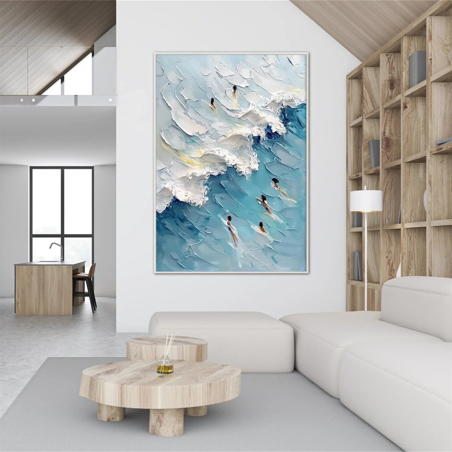 Swimming Sport Textured Wall Art #SA013