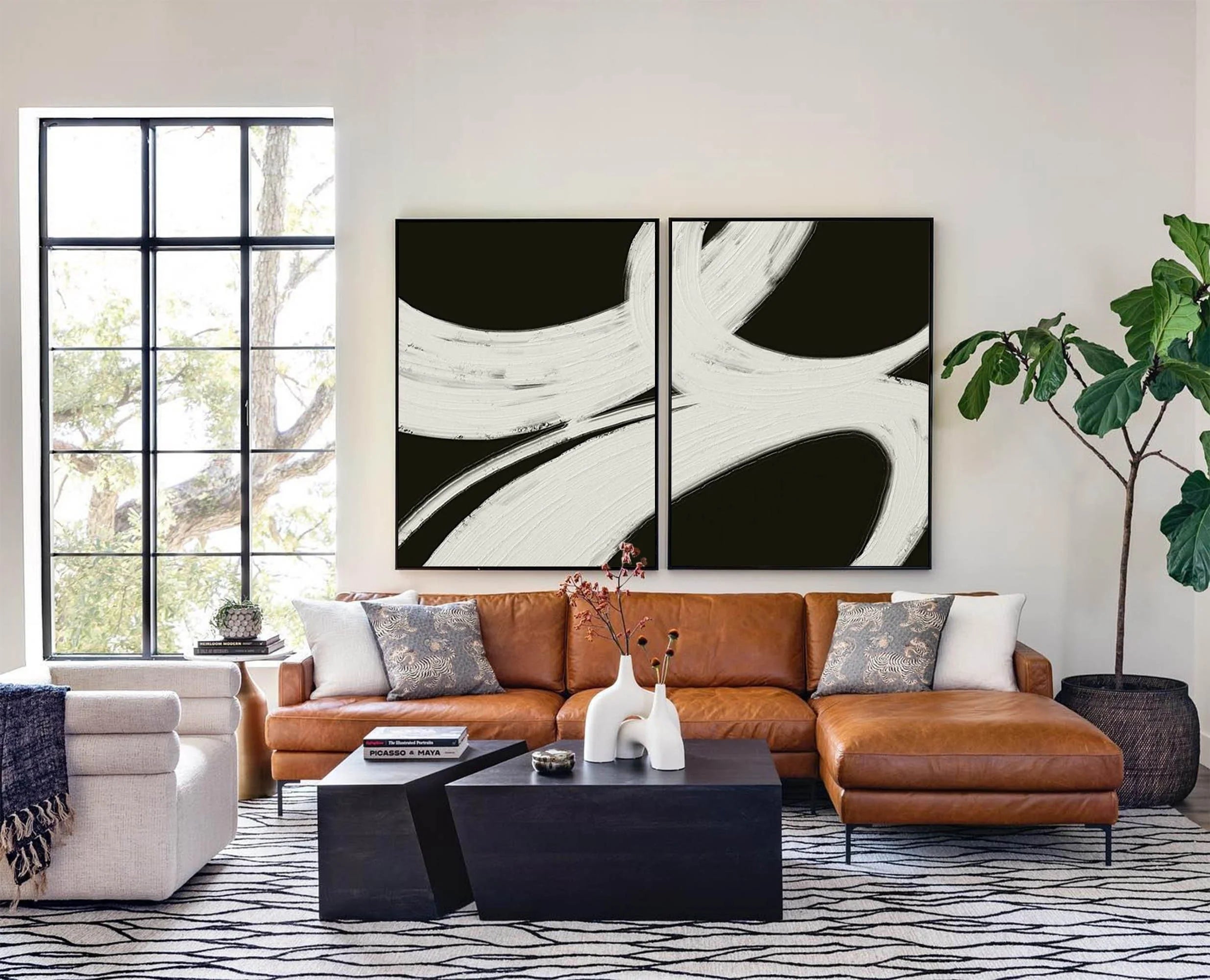 Abstract Tranquility Set of 2 #WS016