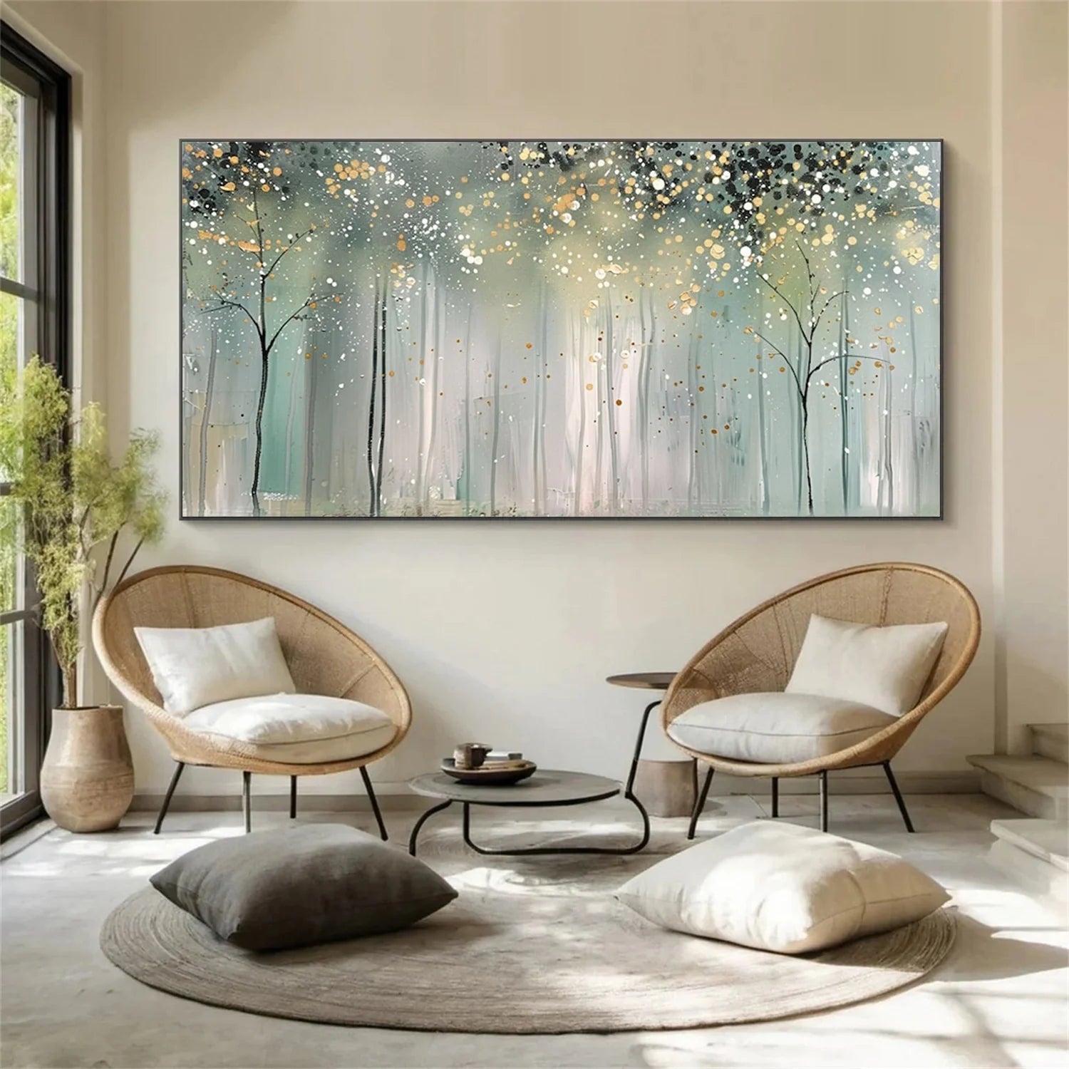 Flower & Tree Abstract Wall Art #ML251