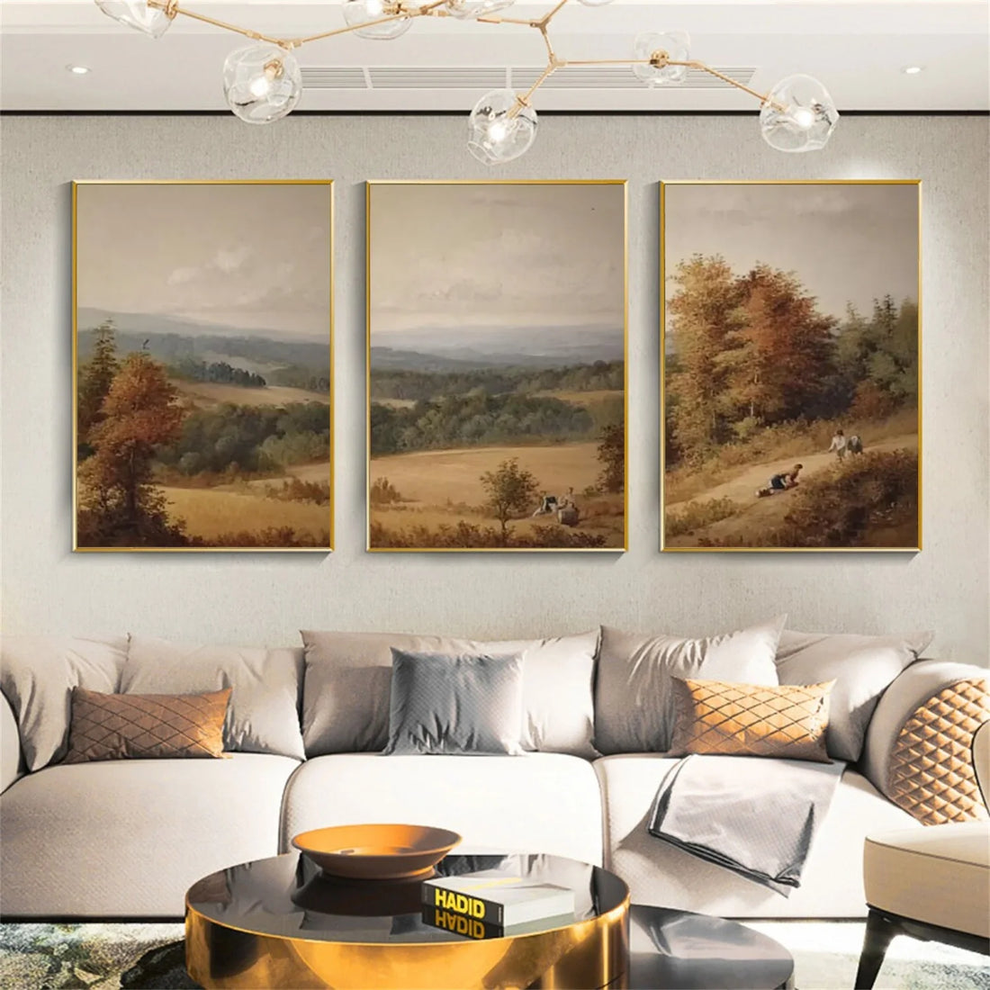 Flower & Tree Abstract Wall Art Set of 3 #ML155