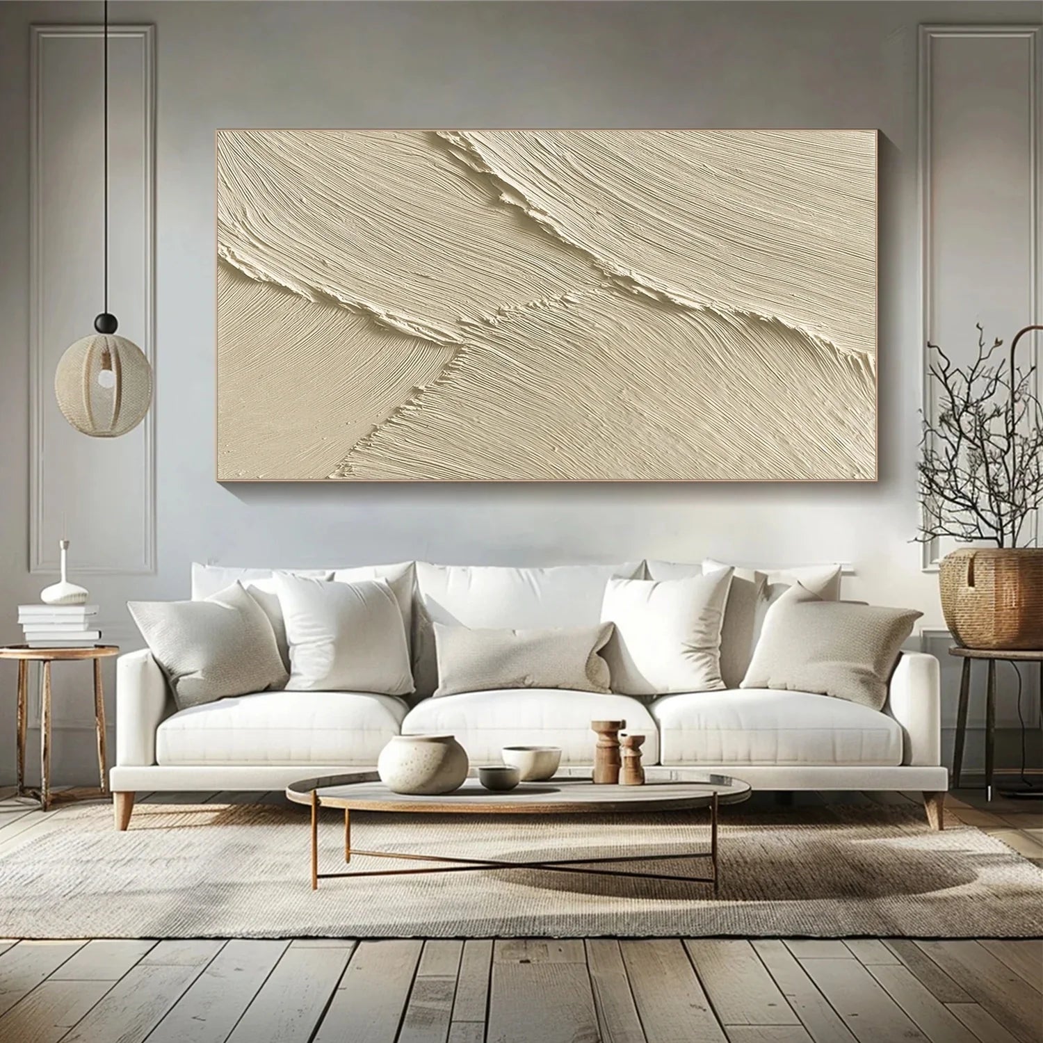 Sea & Sky Minimalist Textured Wall Art #MS244