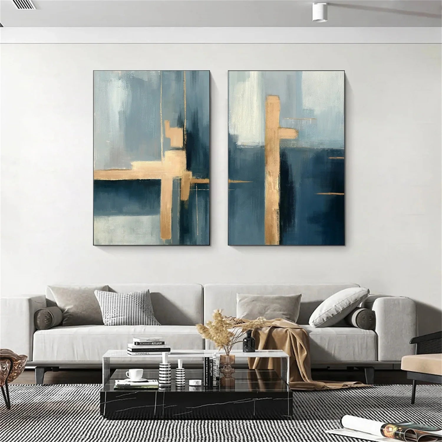 Abstract Set of 2 Canvas Art #WS589