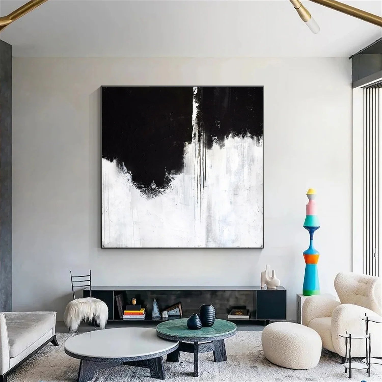White and Black Minimalistic Art #MM198