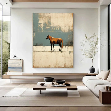 Abstract Animal Horse Wall Art #AL109