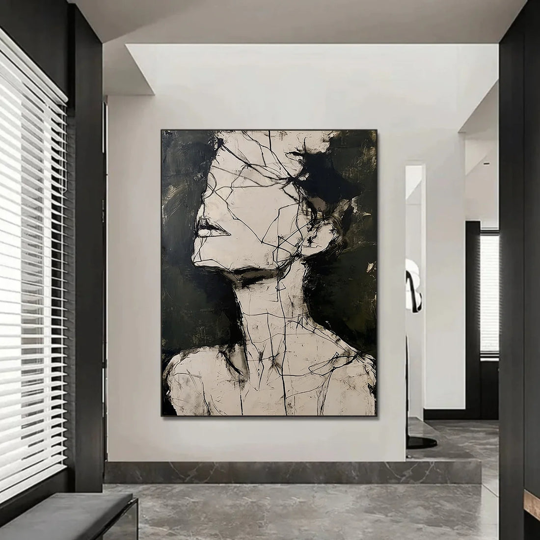 Abstract Portrait Wall Art #AP107