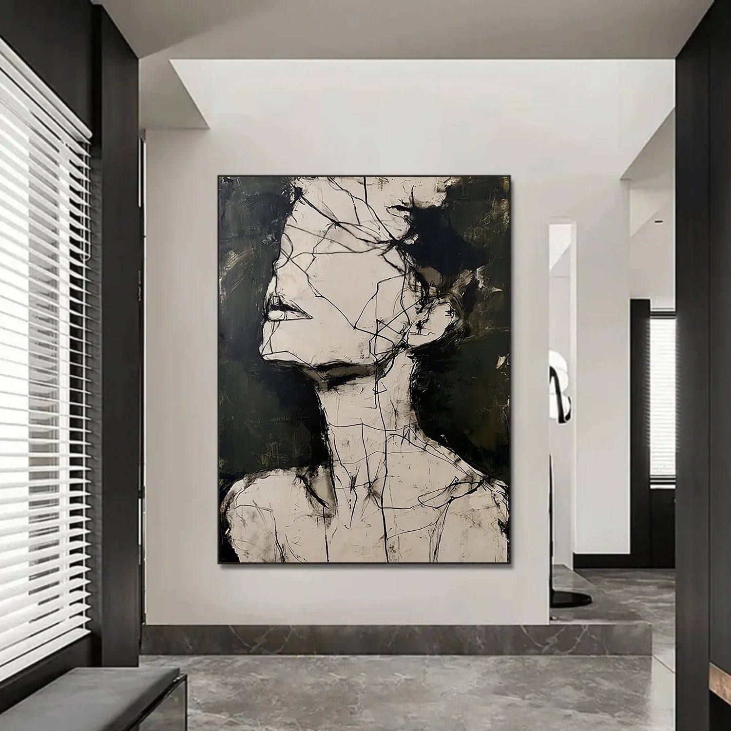 Abstract Portrait Wall Art #AP107