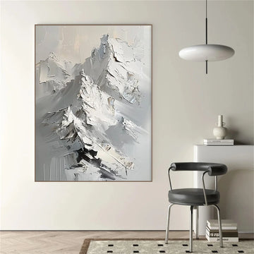 Minimalist Mountain Textured Canvas Art #MM332