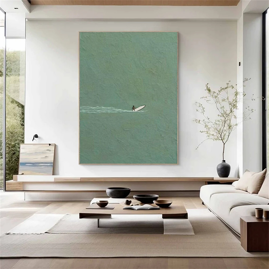 Surfing Sport Textured Wall Art #SA093