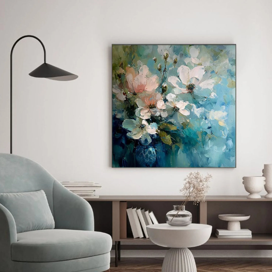 Flower & Tree Abstract Textured Wall Art #ML237