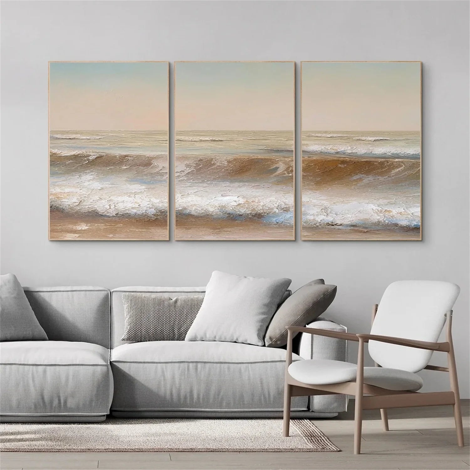 Sea & Sky Textured Art Set of 3 #MS107