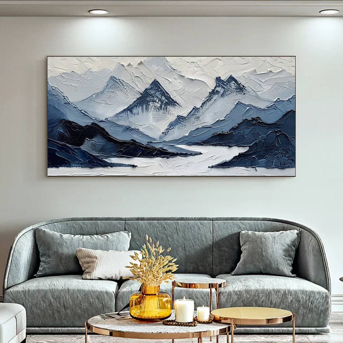 Minimalist Mountain Canvas Art #MM386