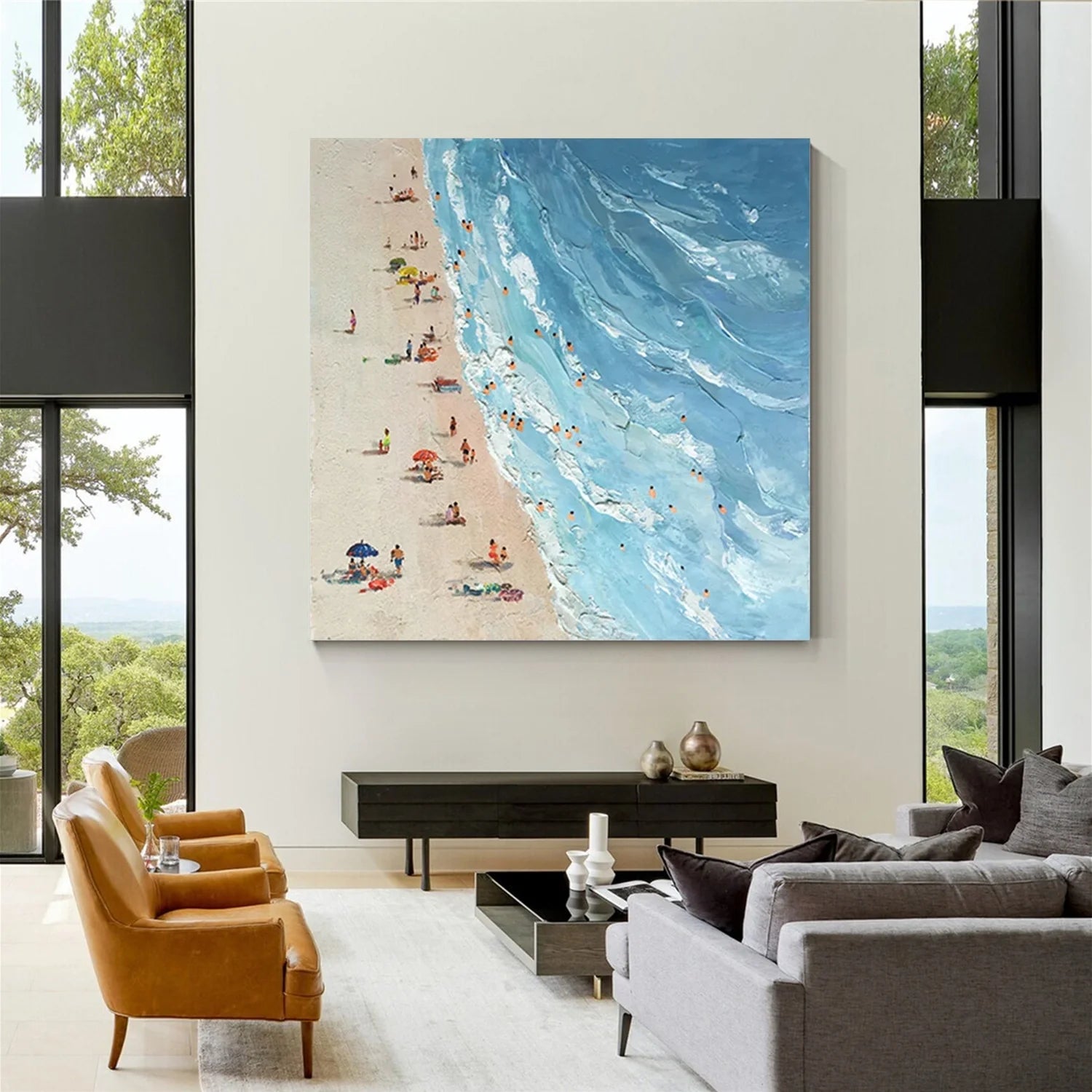 Swimming Sport Textured Wall Art #SA026