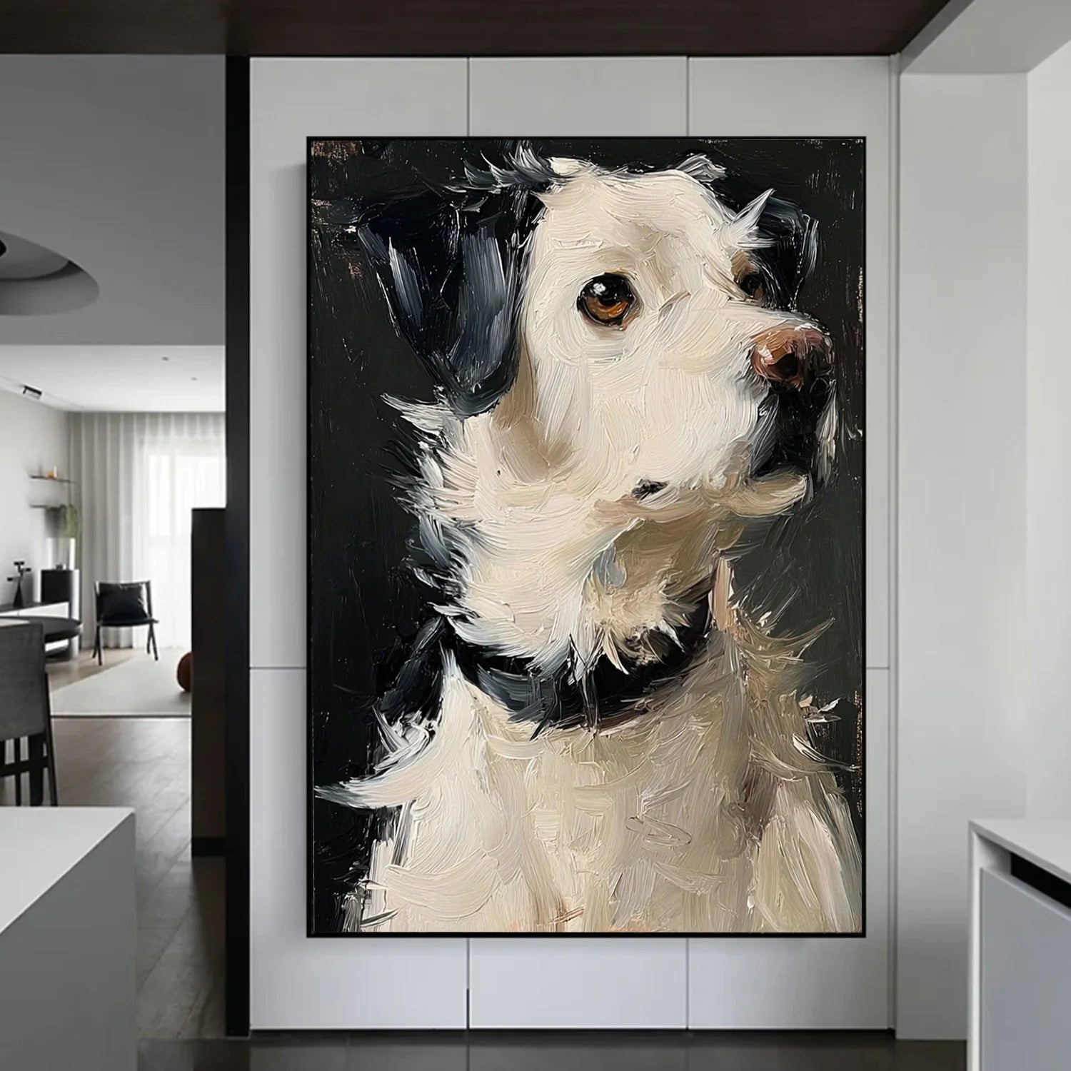 Abstract Animal Dog Wall Art #AL192
