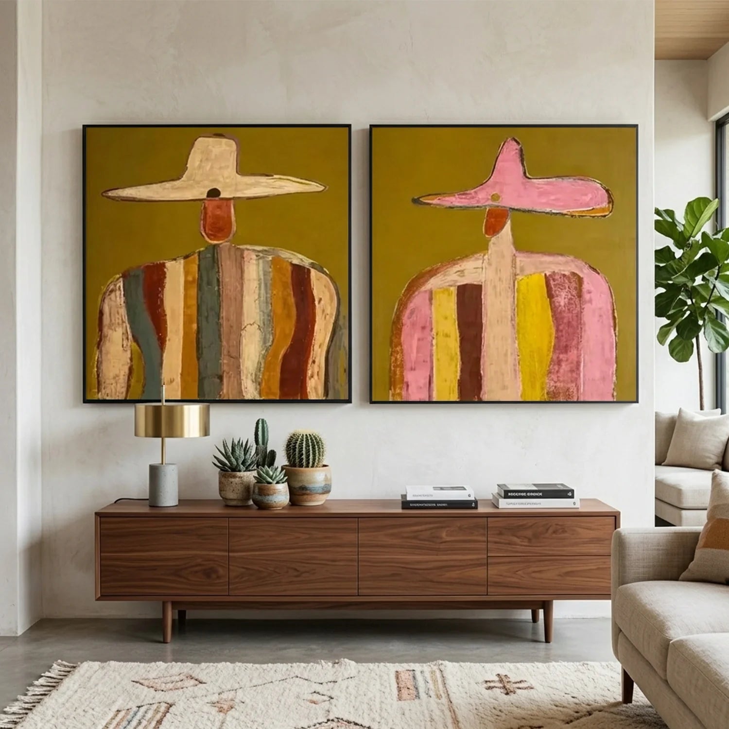 Vintage Americana Art Set of 2 #VA121