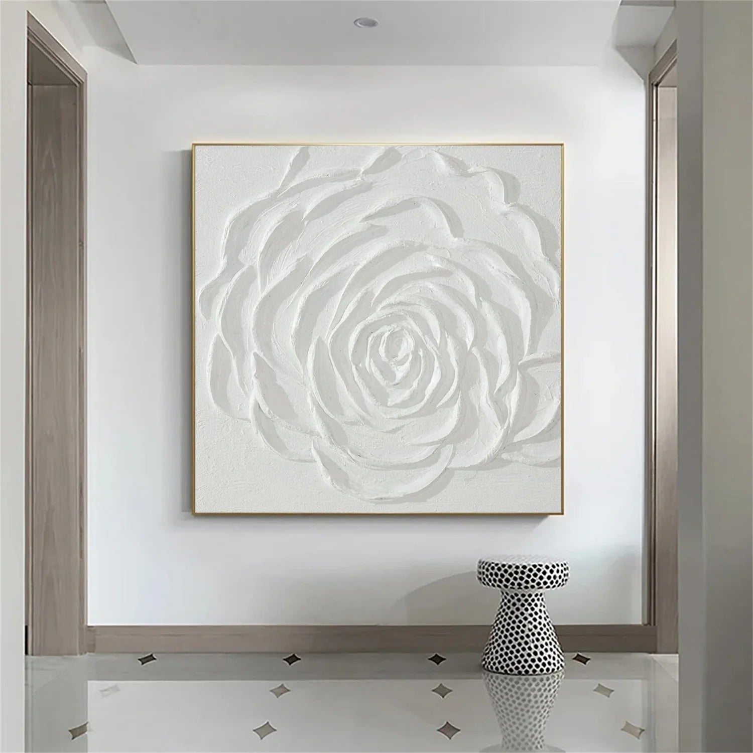 Flower & Tree Abstract Textured Wall Art #ML133