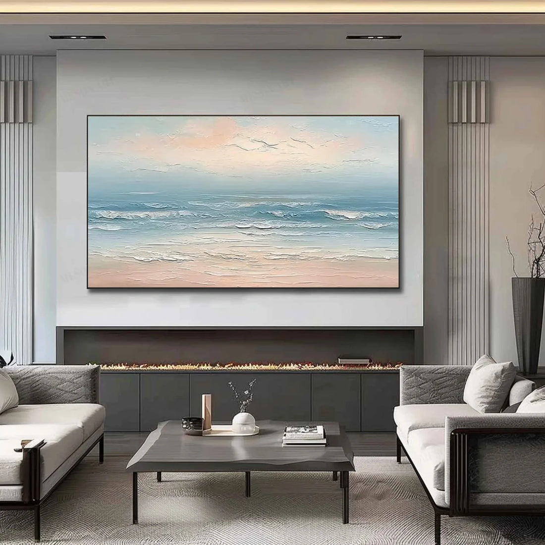 Sea & Sky Abstract Wall Art #MS256