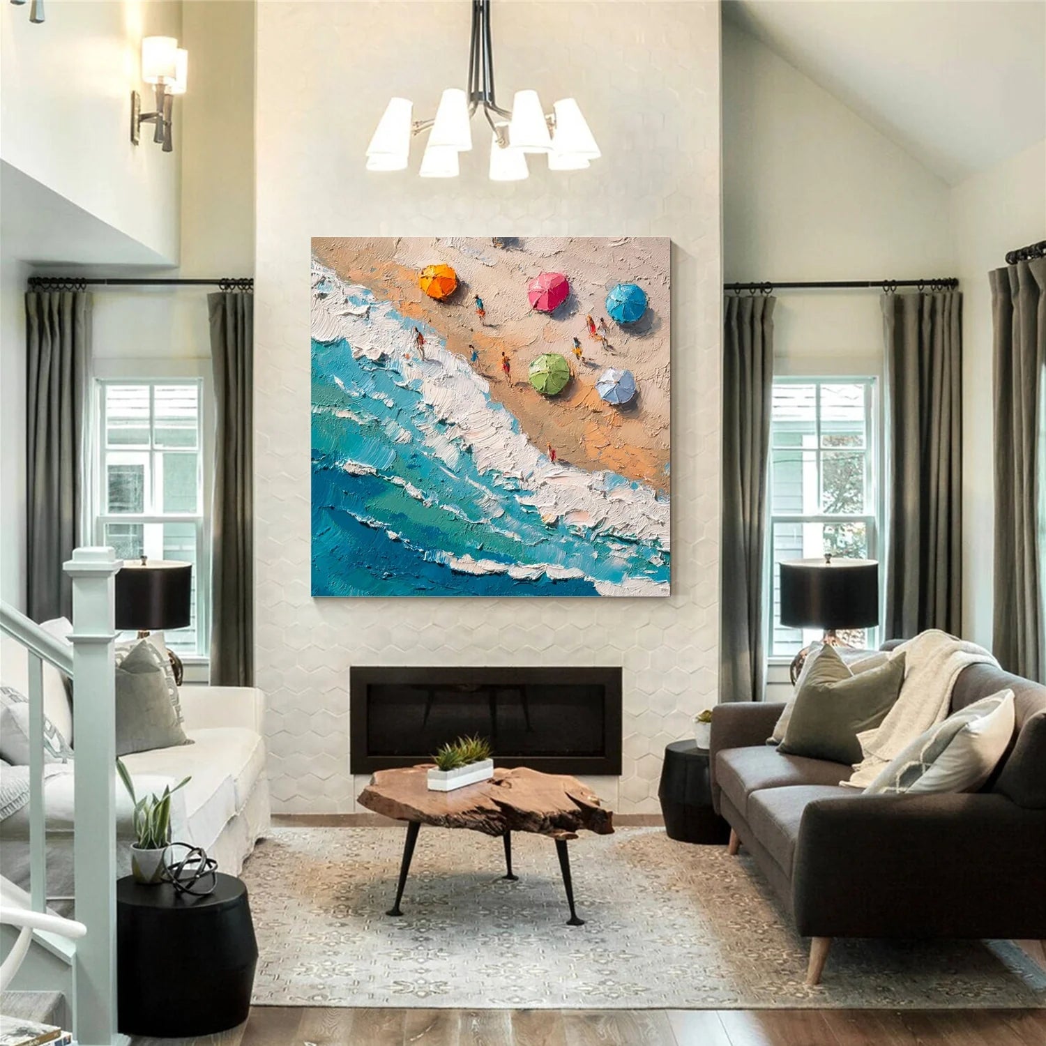 Swimming Sport Textured Wall Art #SA019