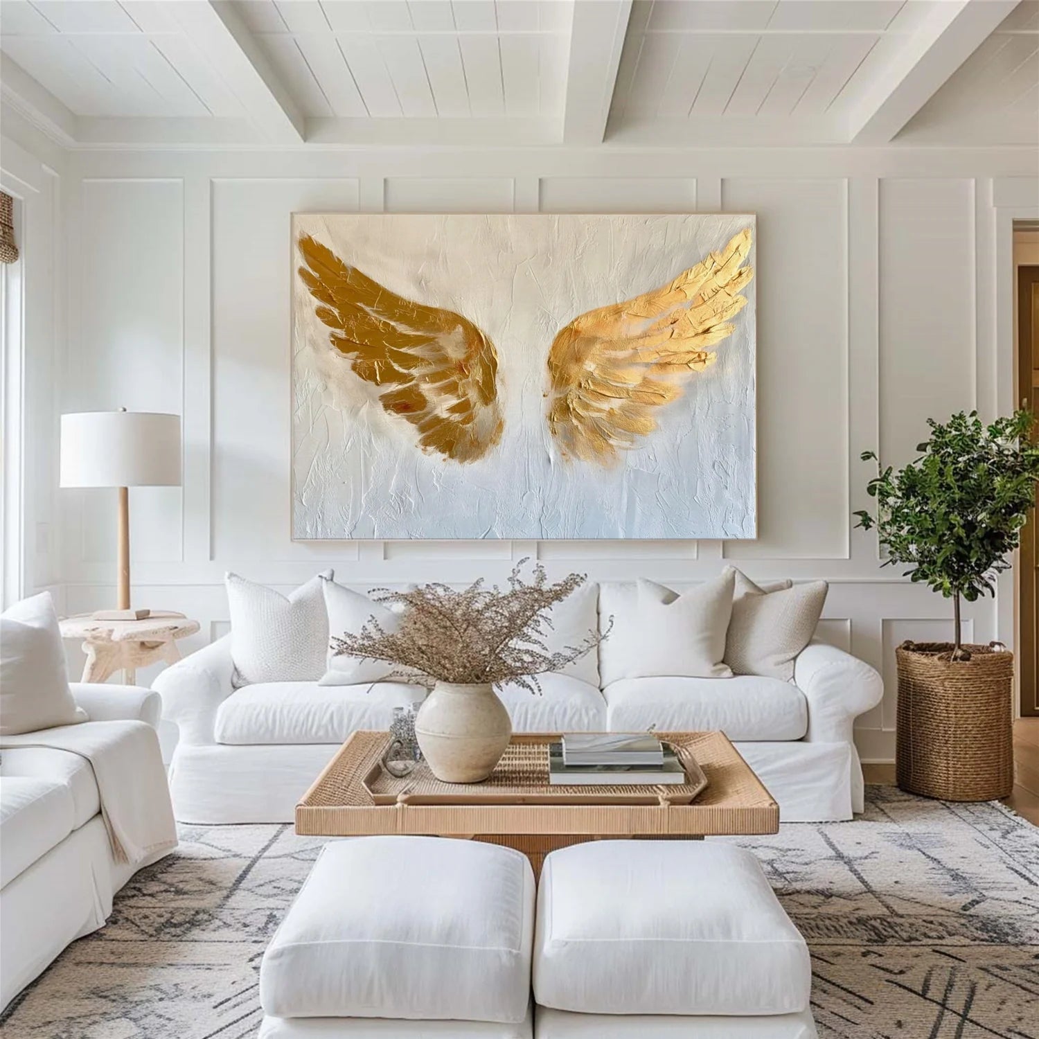 Abstract Angel Wing Textured Painting #AP054