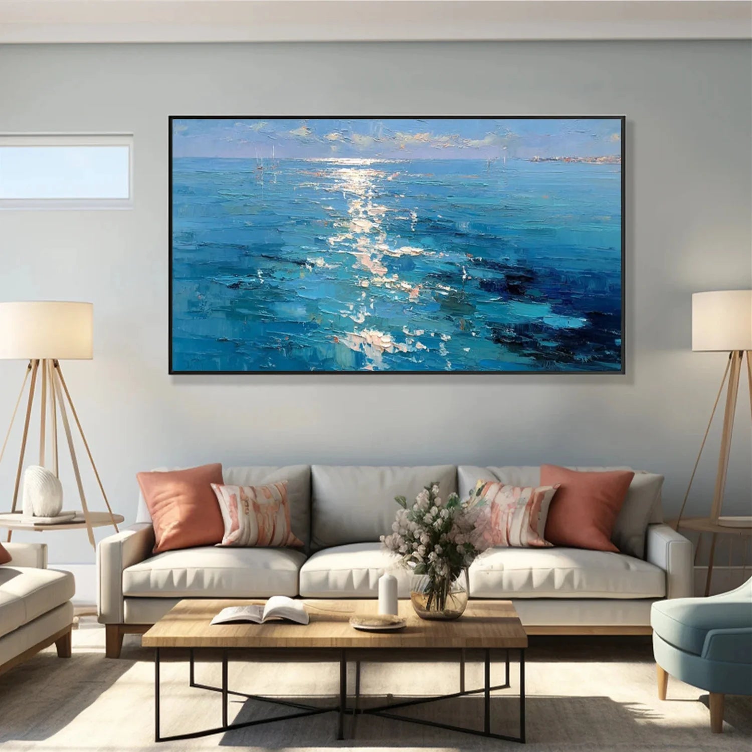 Sea & Sky Abstract Wall Art #MS264