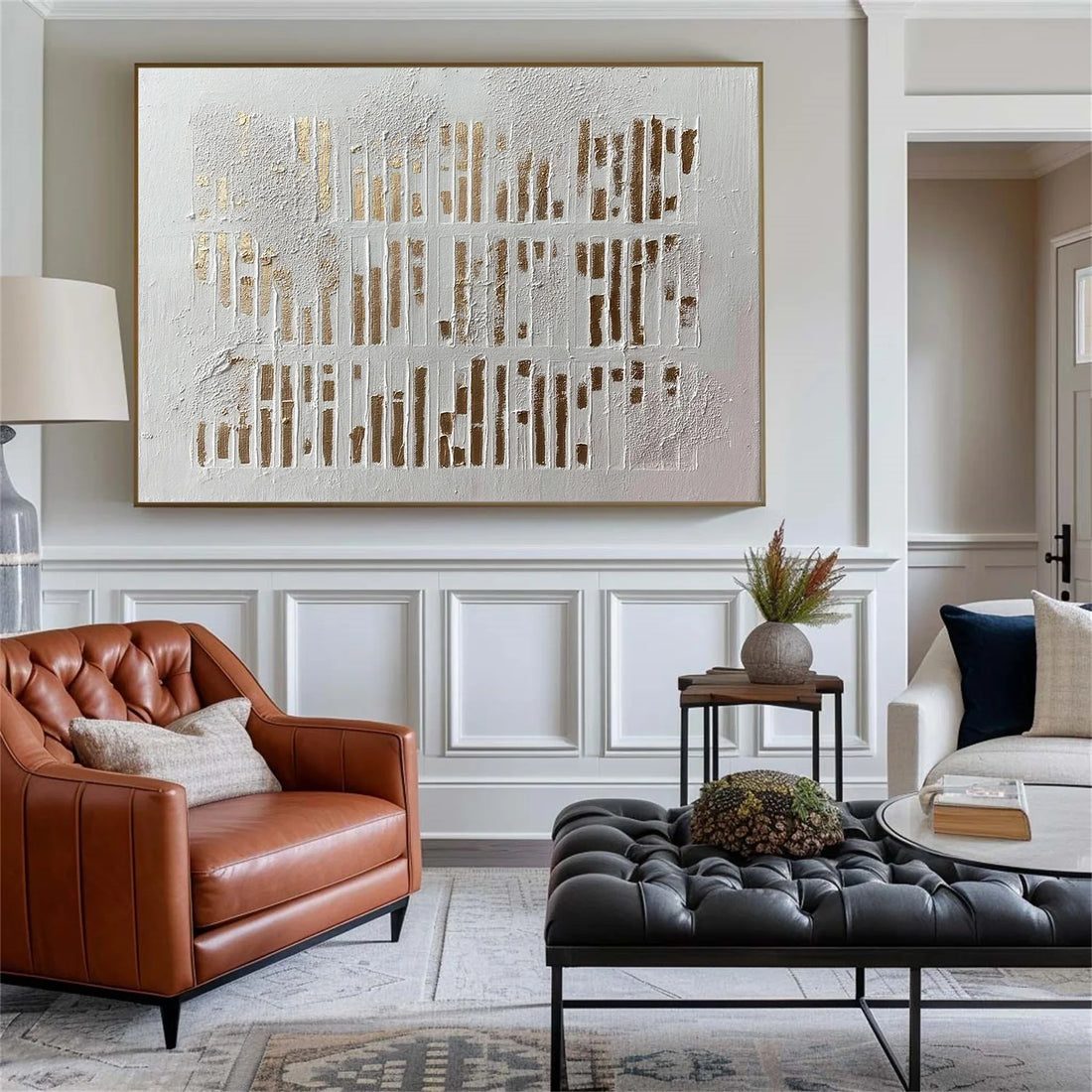 Wabi Sabi Textured Canvas Art #WS930