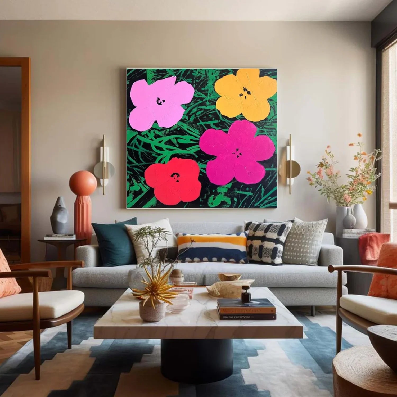 Flower & Tree Abstract Wall Art #ML244
