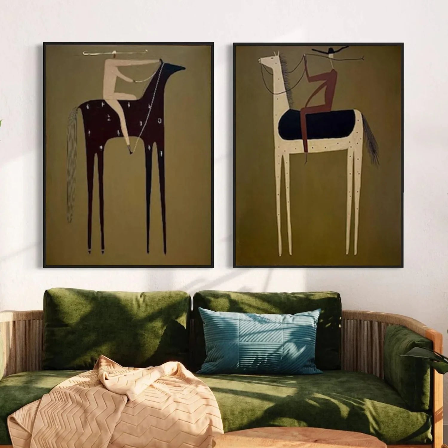 Vintage Americana Art Set of 2 #AP116