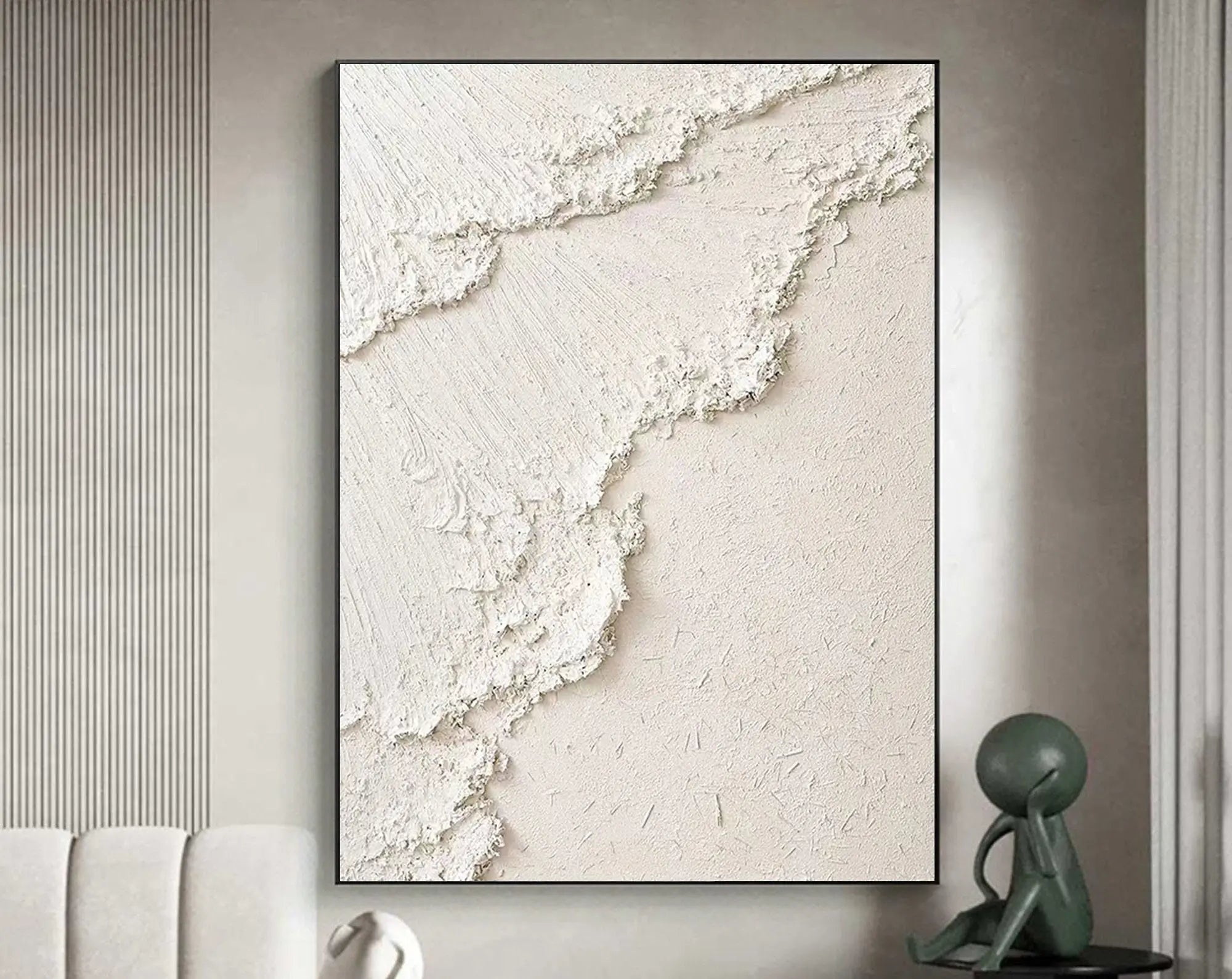 3D Spindrift Texture Painting on Canvas Original Large Size Wall Art for Room Decor #MM070