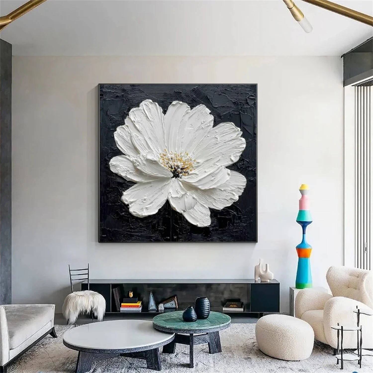 Flower & Tree Abstract Textured Wall Art #ML168