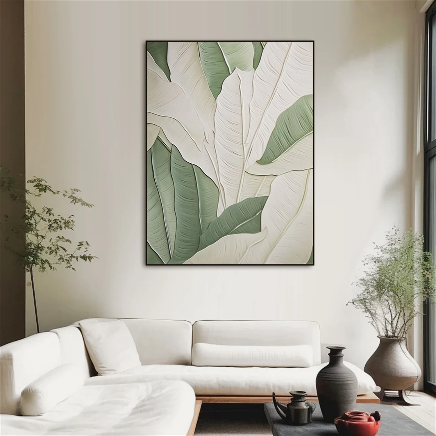 Flower & Tree Abstract Textured Wall Art #ML115