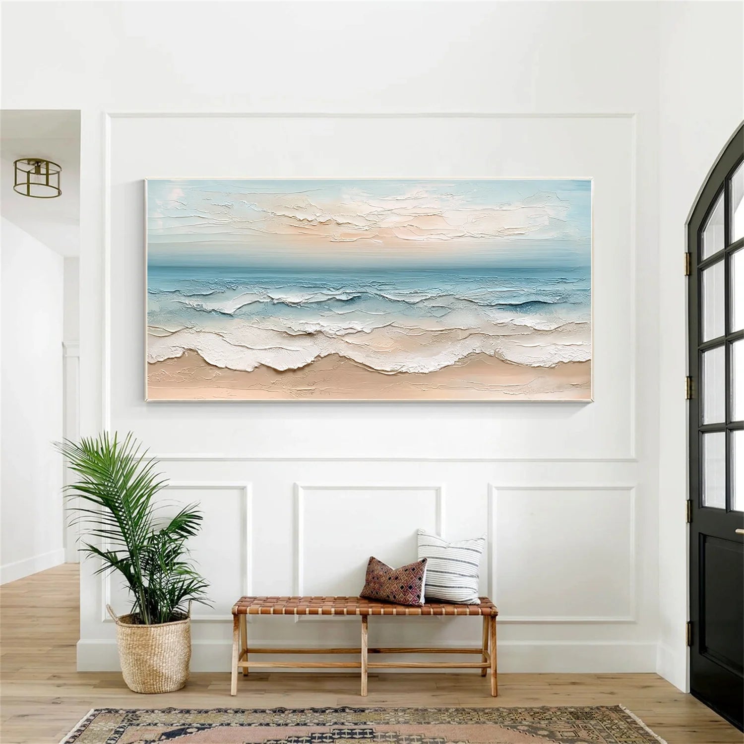 Sea & Sky Abstract Textured Wall Art #MS137